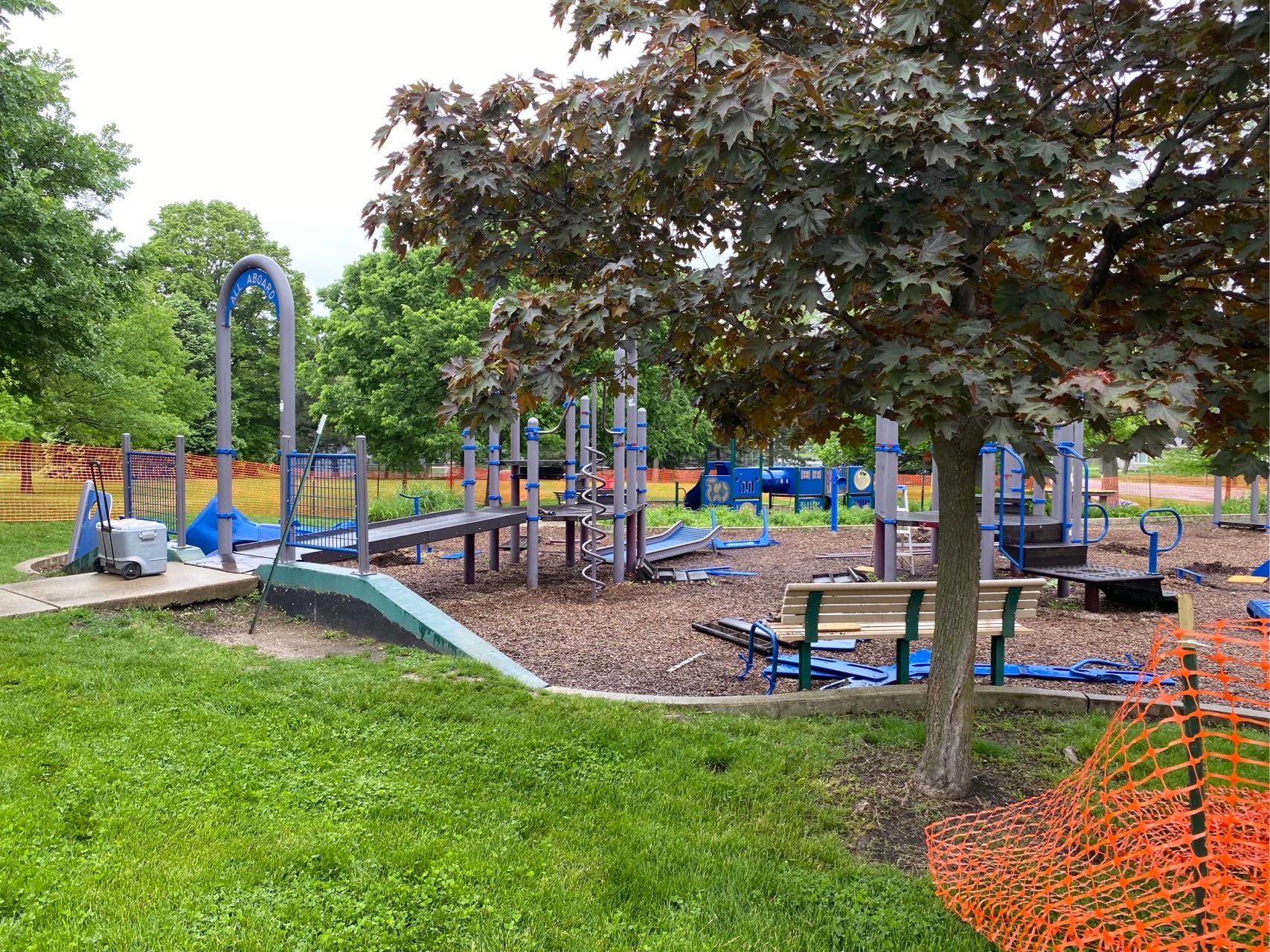 Eldridge Park redevelopment begins with removal of equipment by Kids ...