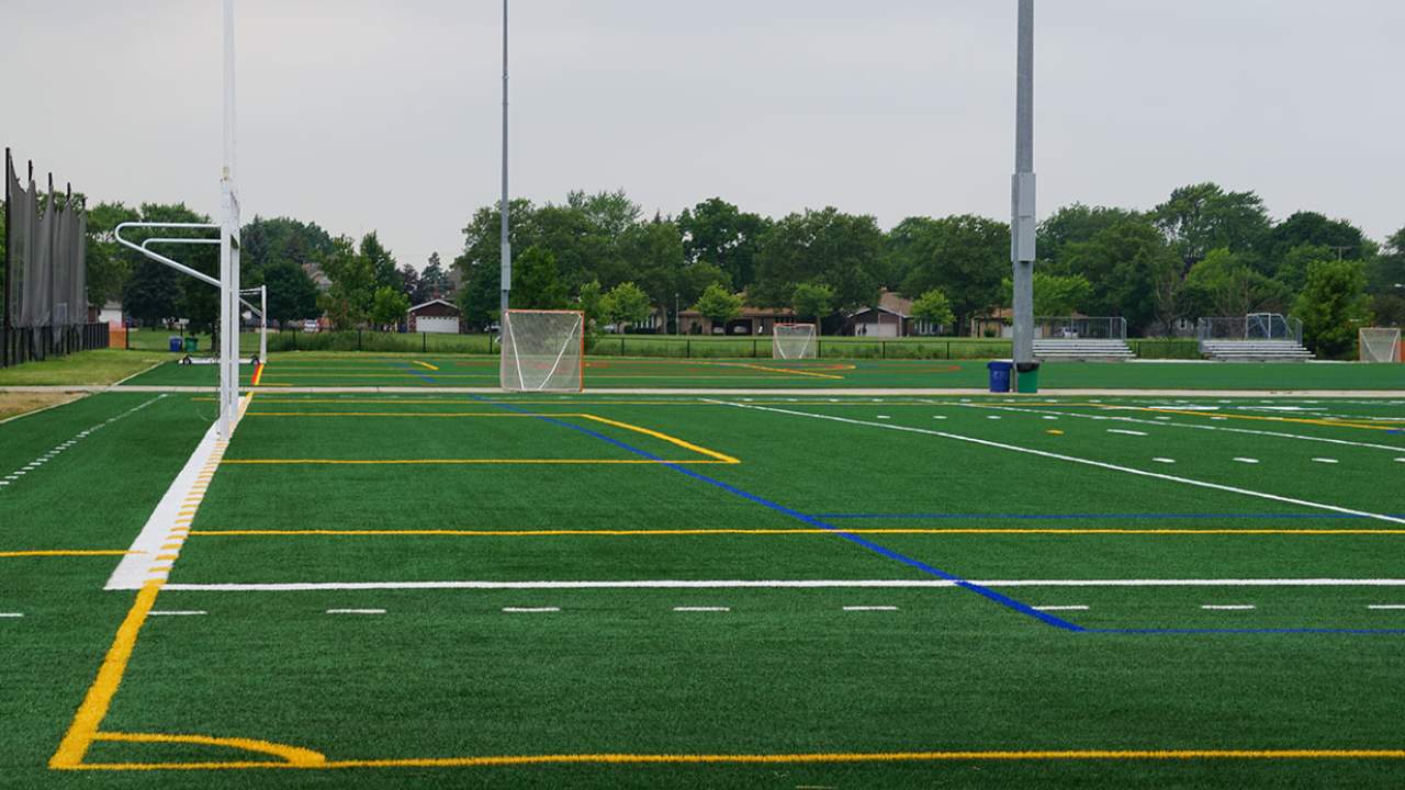 Synthetic Turf installation complete at Berens Parks | Elmhurst Park ...