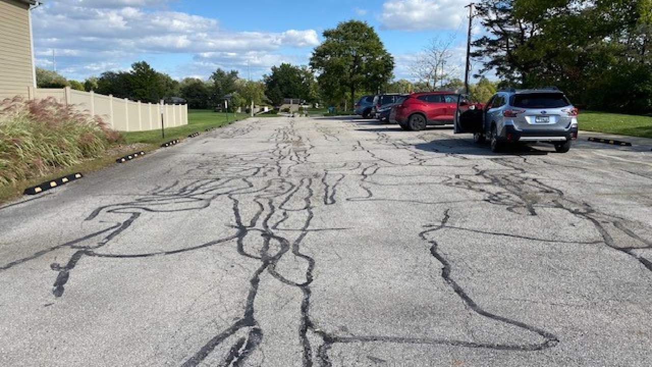 Paving projects for 2024 included Butterfield Park's north lot