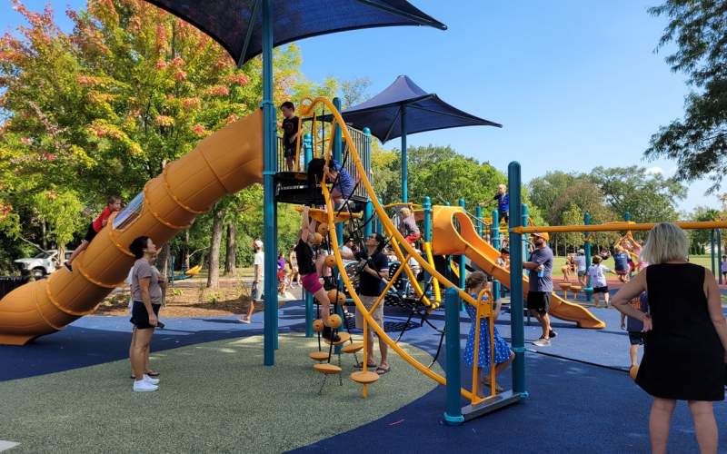 Pioneer park new playground