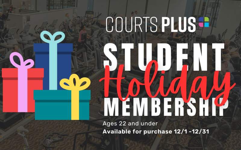 Student Holiday Membership at Courts Plus